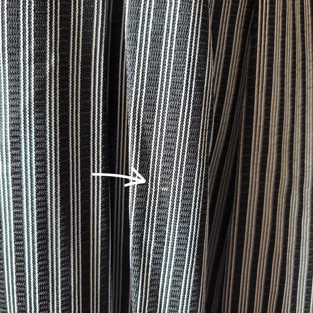 Vintage Miss Marilyn of Dallas 50s Black & White Striped Dress Collared Buttons - Picture 15 of 16